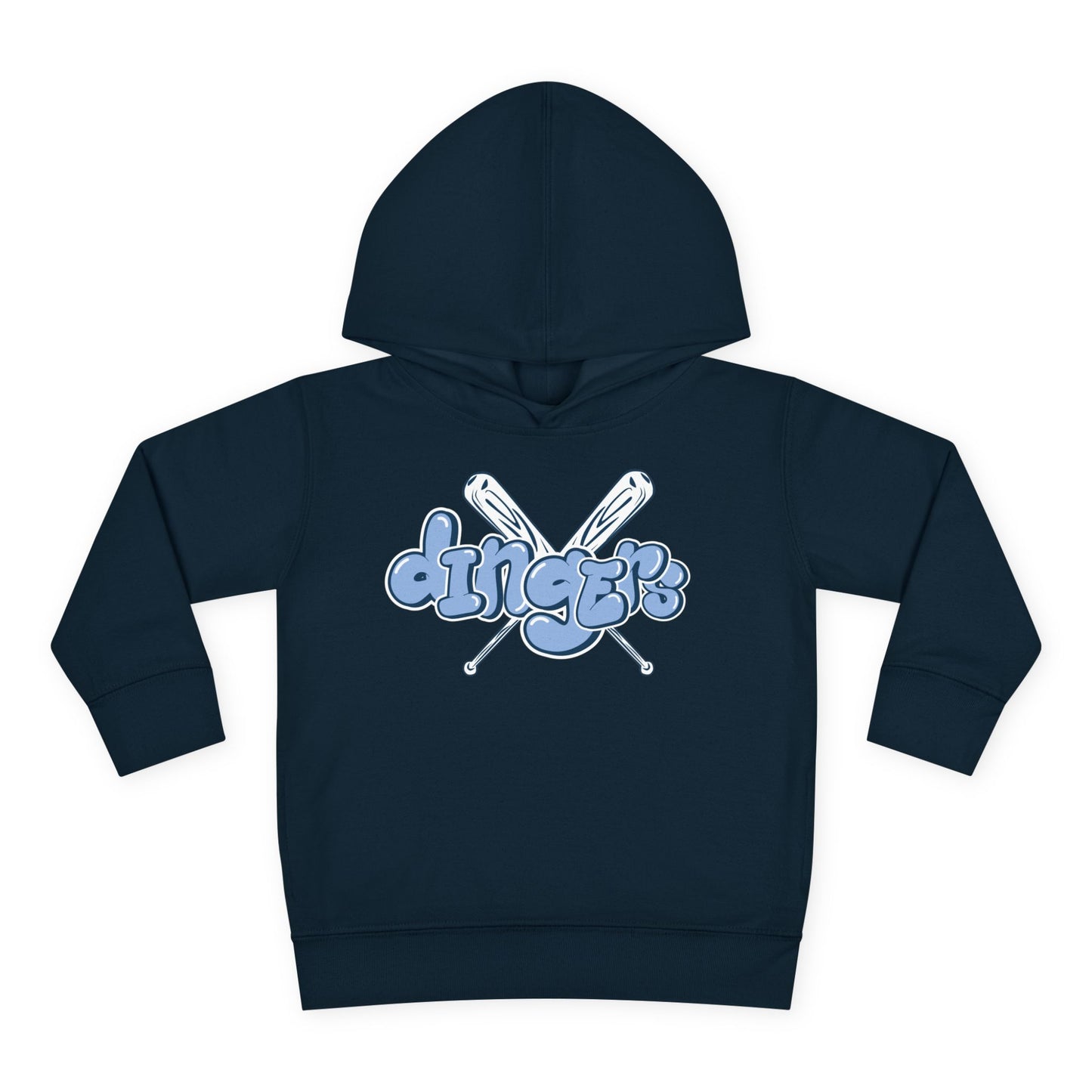 Fun "Dinger" Toddler Pullover Fleece Hoodie - Cozy & Playful