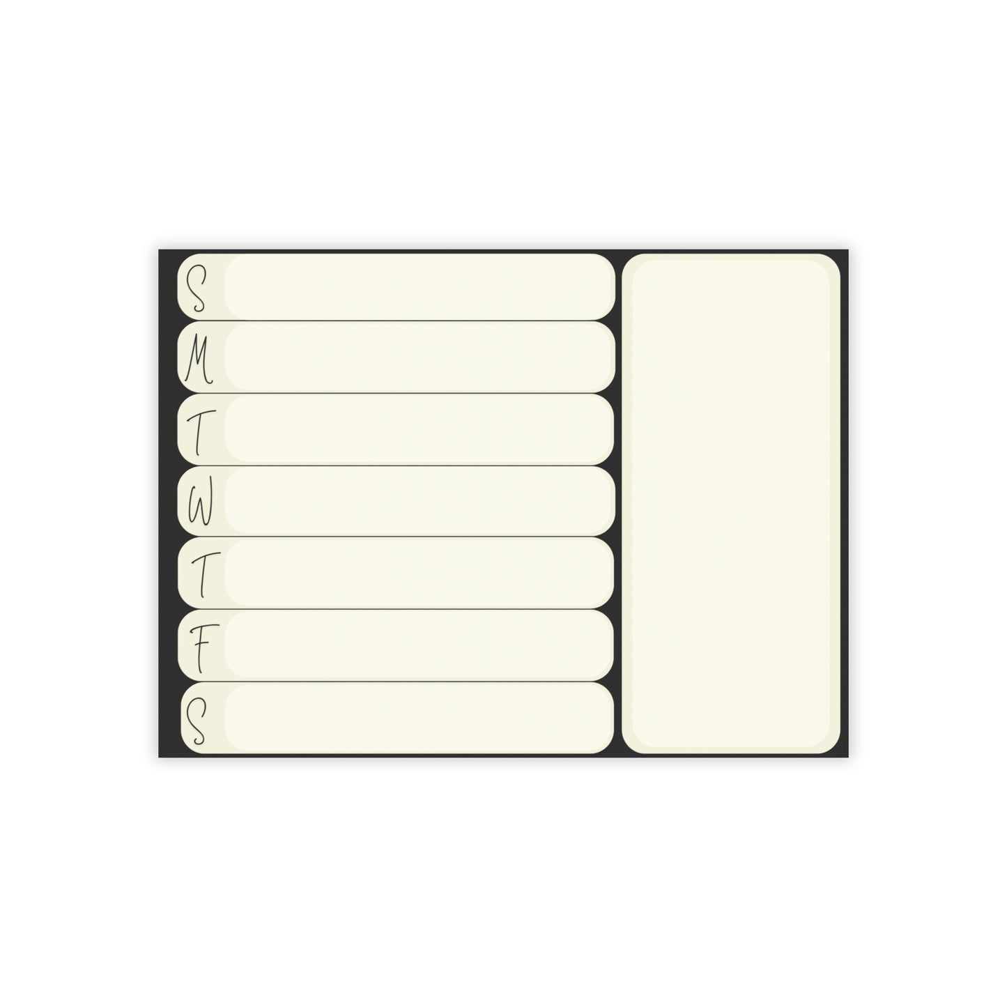 Weekly Menu Post-it® Note Pads