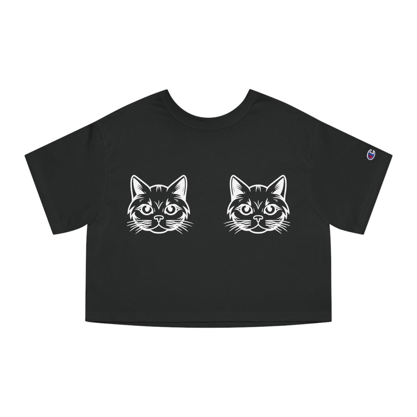 "Show me your Kitties" Champion Women's Cropped T-Shirt