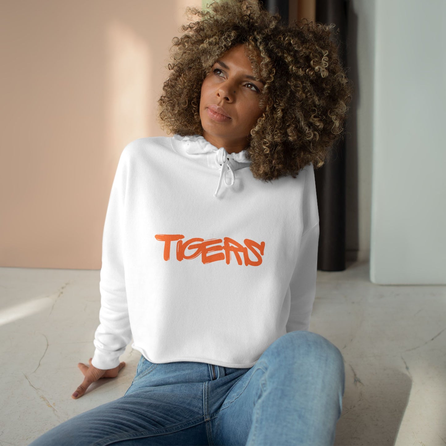 TIGERS Crop Hoodie
