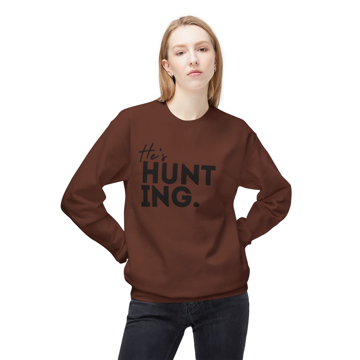 He's HUNTING