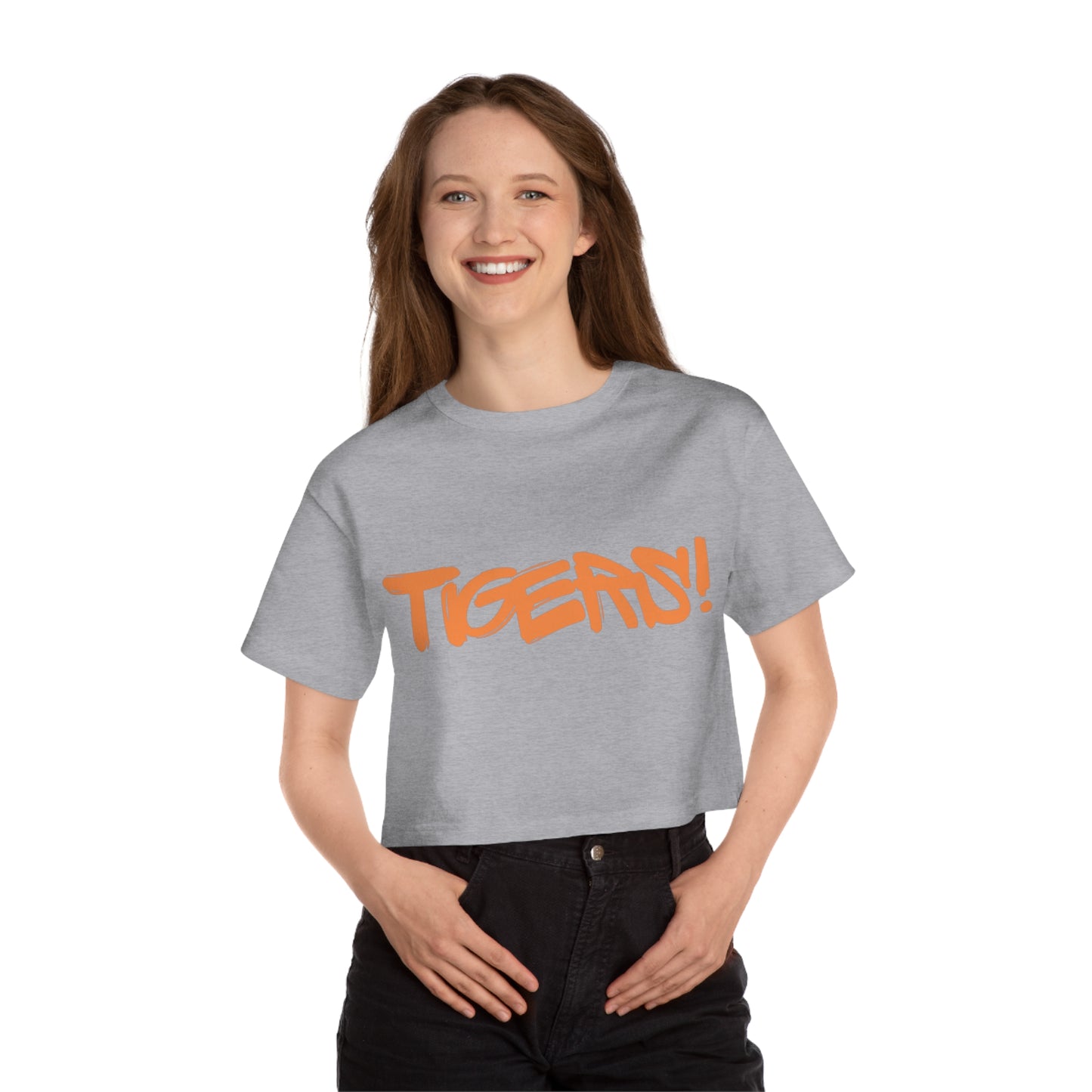 Tigers Champion Women's Cropped T-Shirt