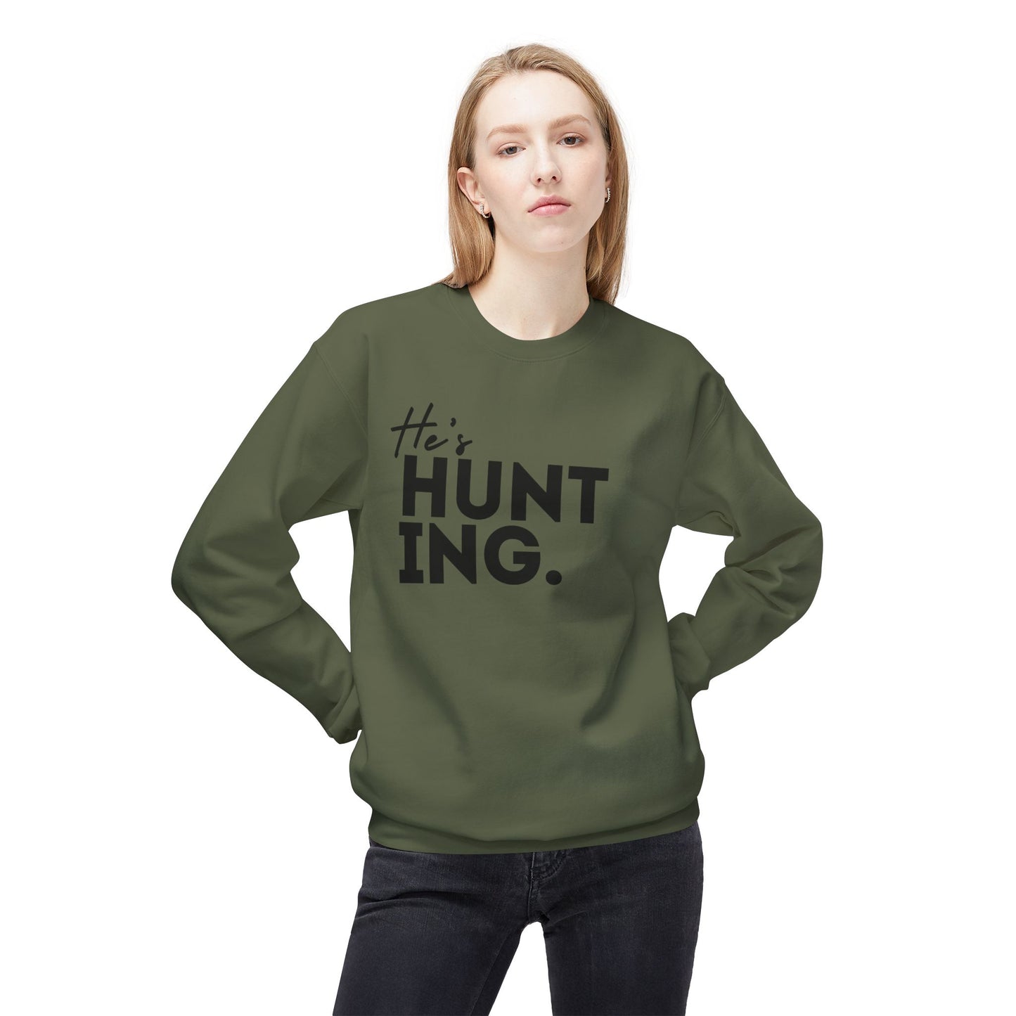 He's HUNTING