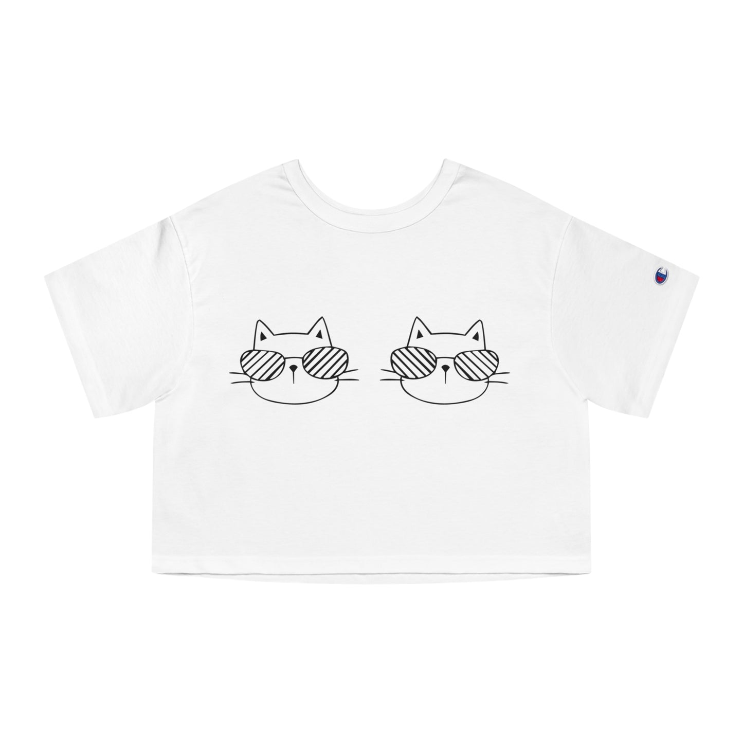 "Show me your Kitties" Champion Women's Cropped T-Shirt