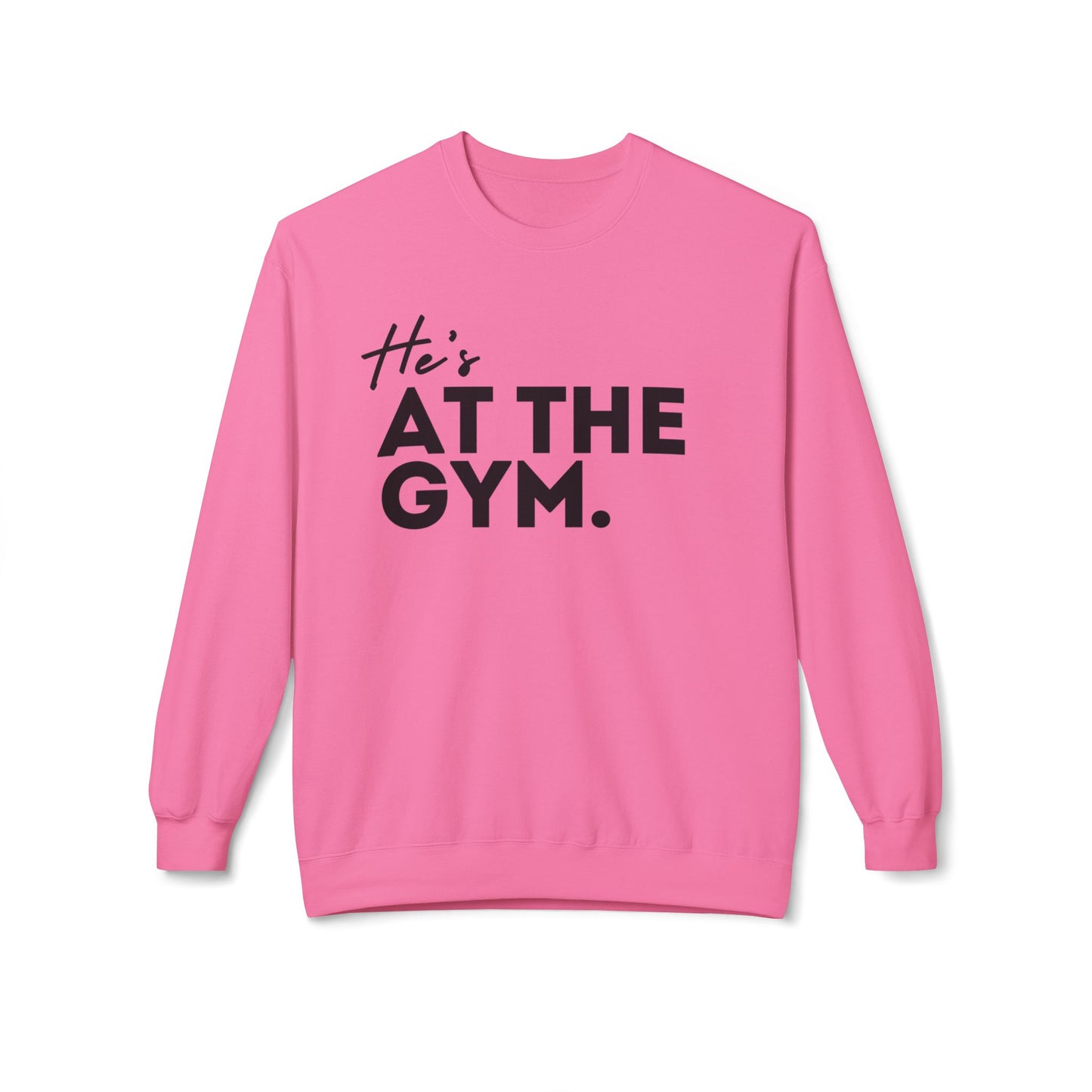 He's AT THE GYM.