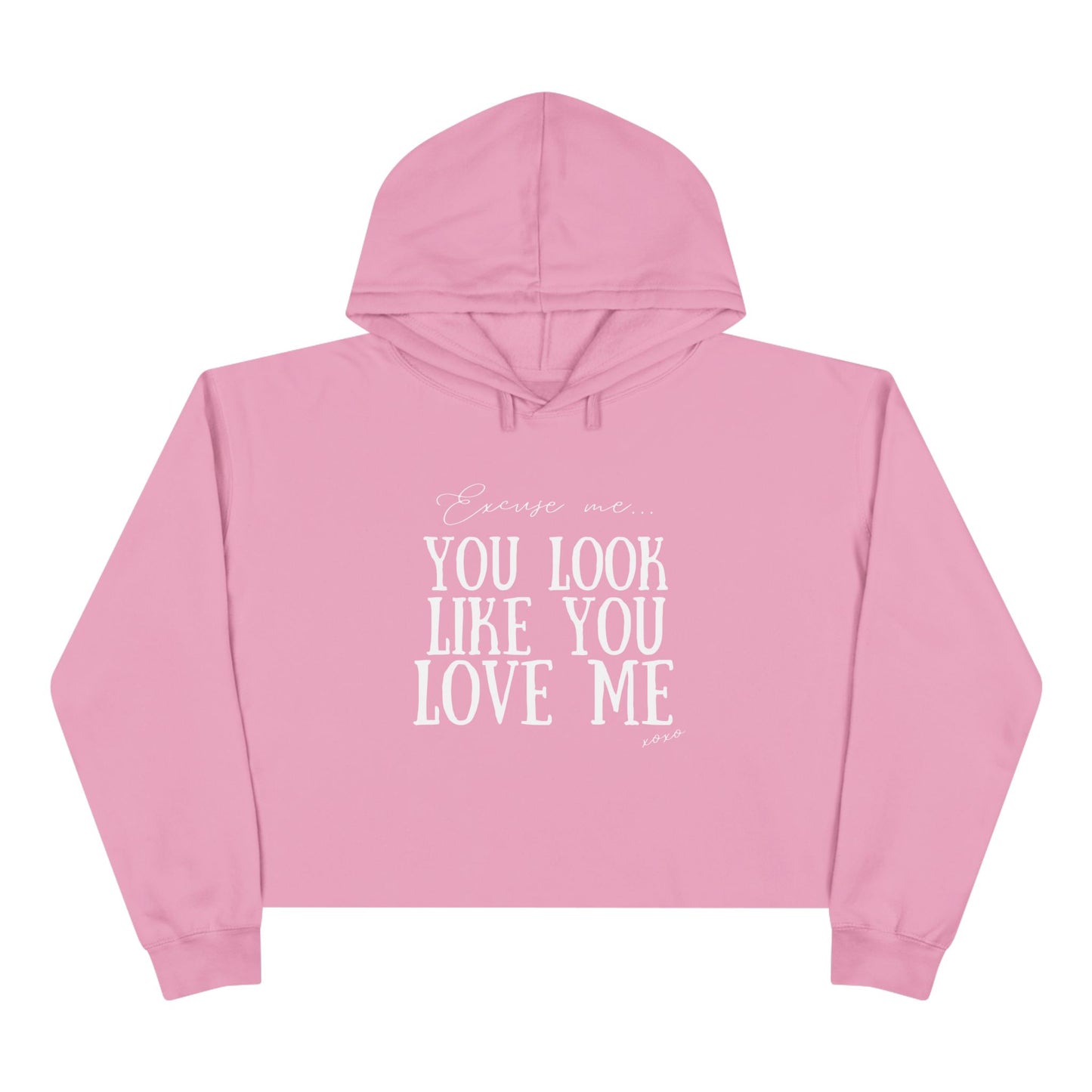 Like you love me Crop Hoodie