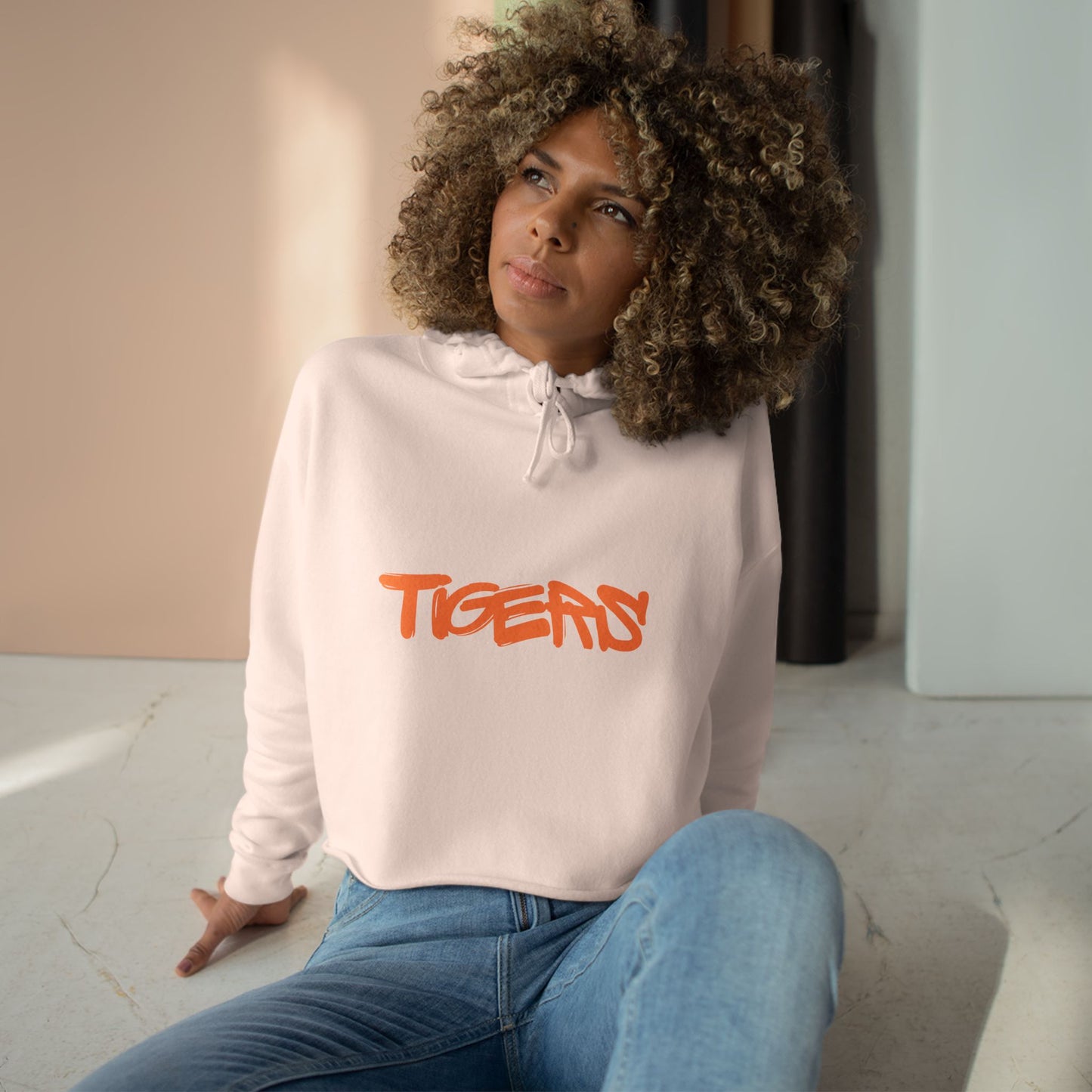 TIGERS Crop Hoodie