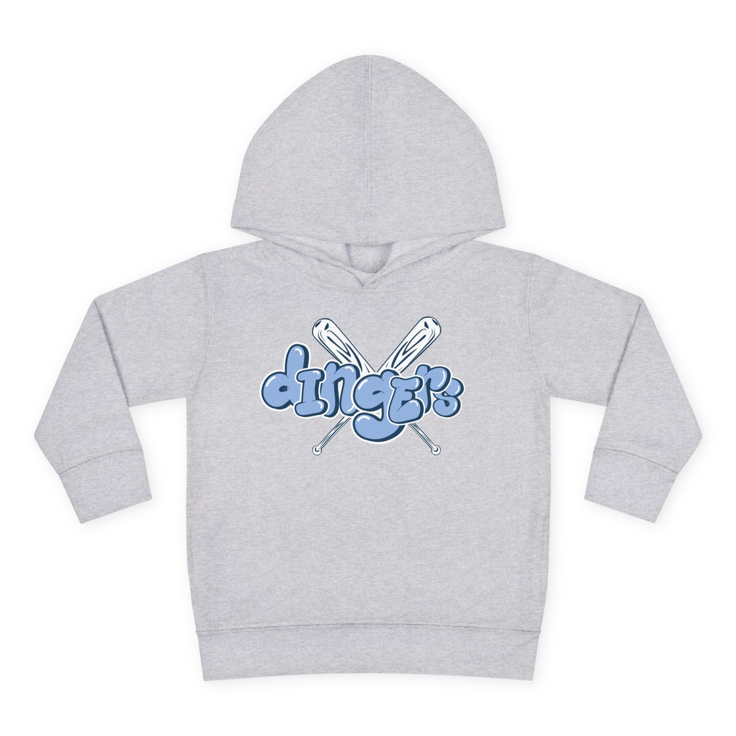 Fun "Dinger" Toddler Pullover Fleece Hoodie - Cozy & Playful