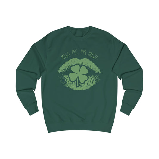 Kiss Me I'm Irish Unisex Sweatshirt - St. Patrick's Day Charm