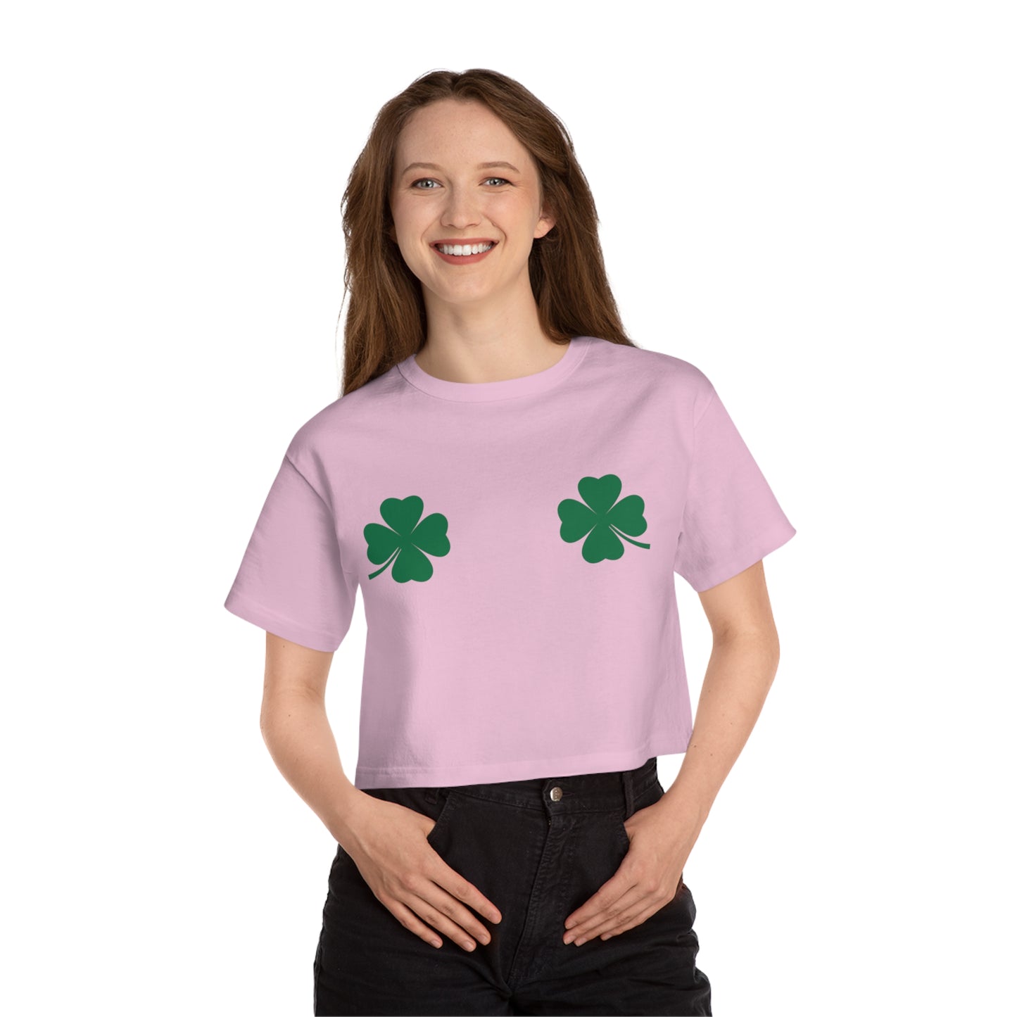 Rockin' my Shamrocks St. Patrick's Day Women's Cropped T-Shirt