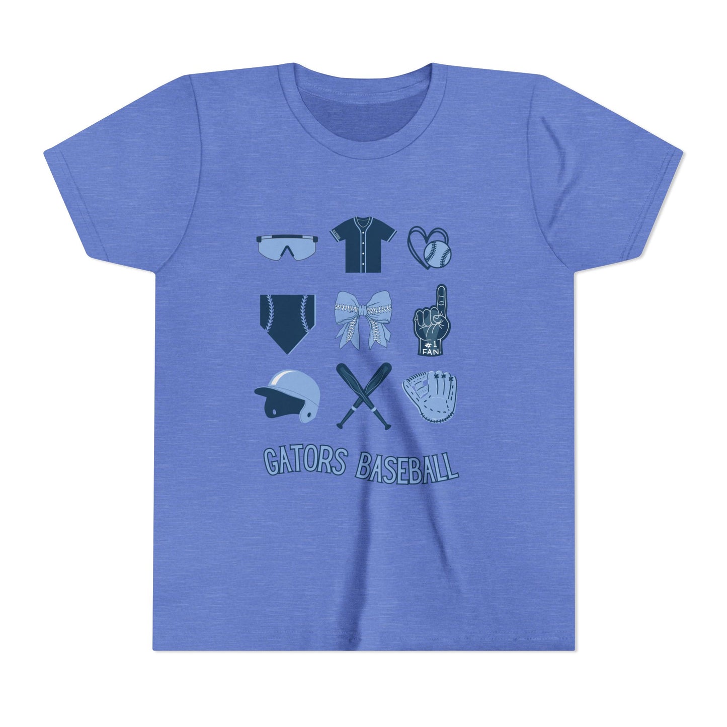 Gators Baseball Fan's Youth Short Sleeve Tee
