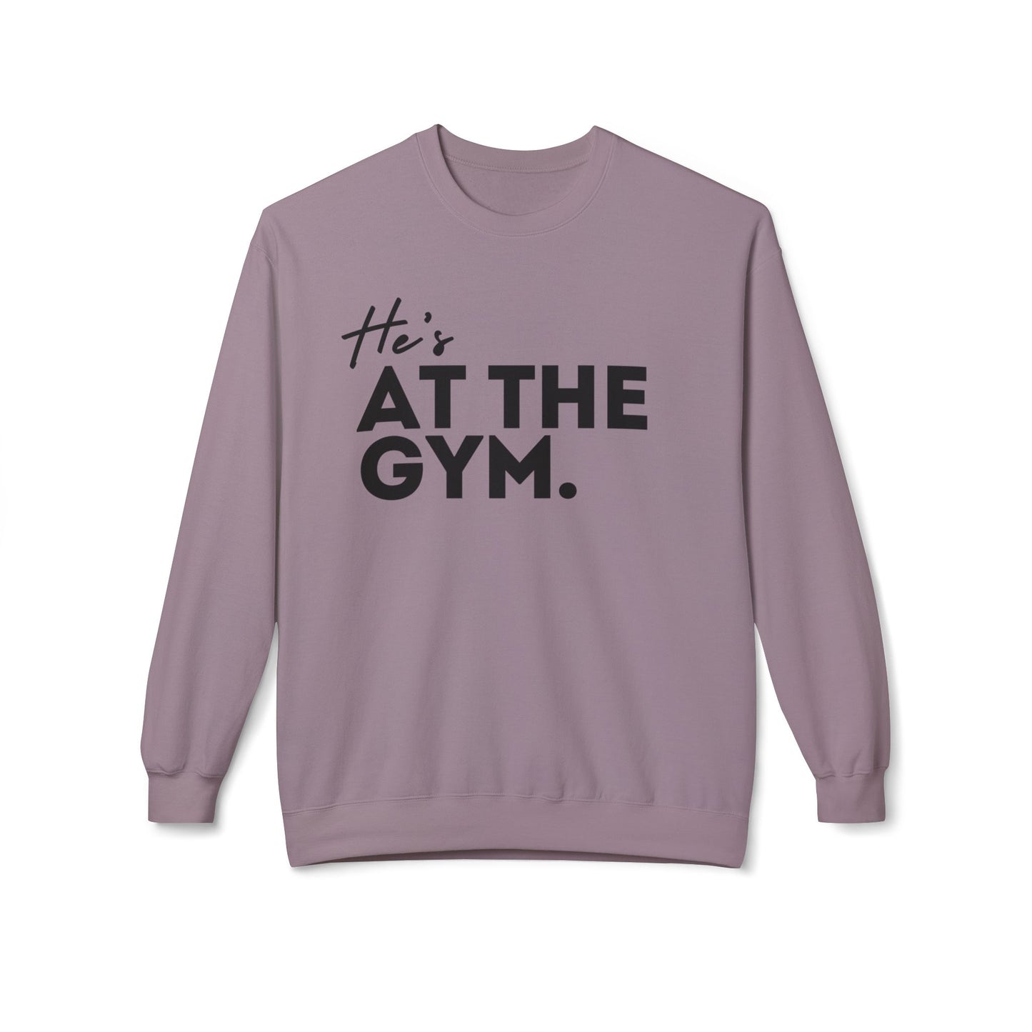 He's AT THE GYM.