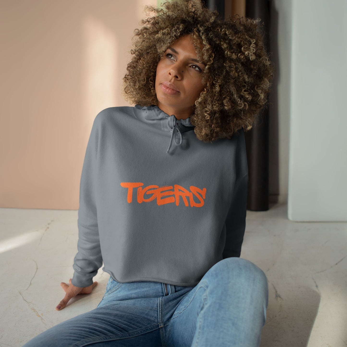 TIGERS Crop Hoodie