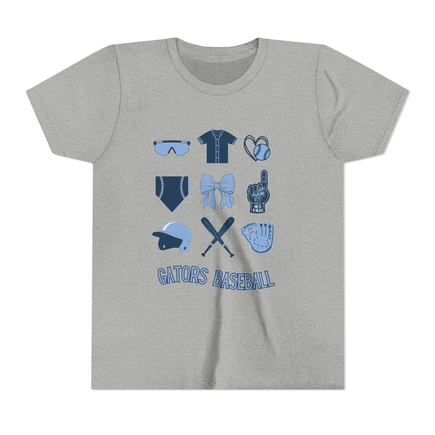 Gators Baseball Fan's Youth Short Sleeve Tee