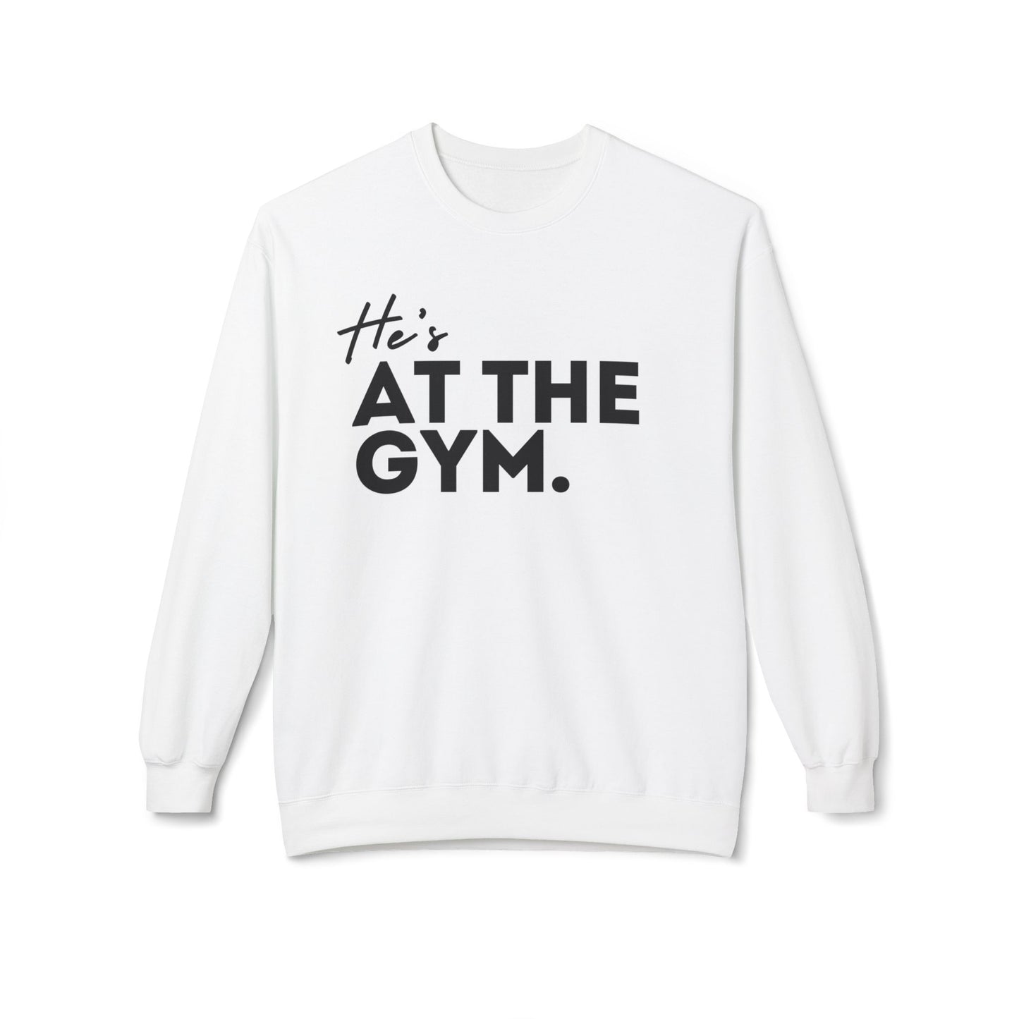 He's AT THE GYM.