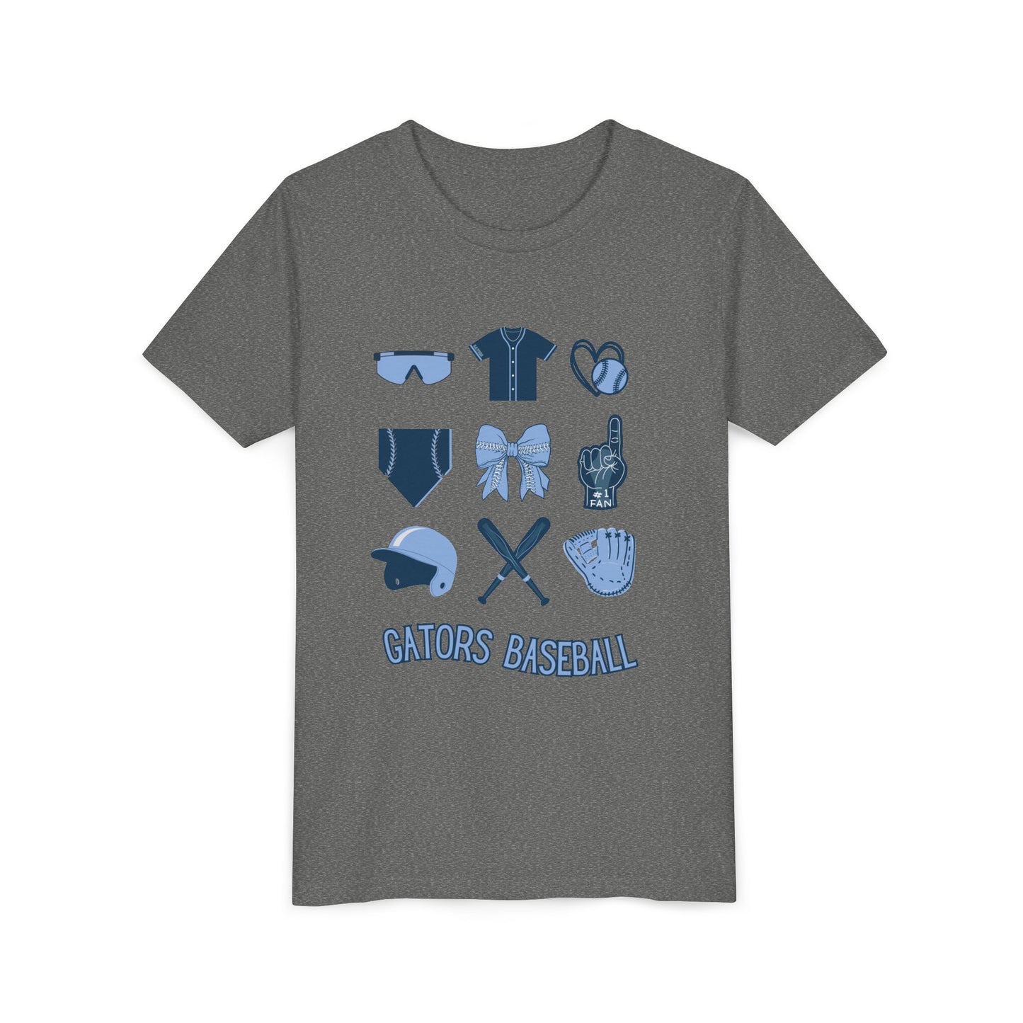 Gators Baseball Fan's Youth Short Sleeve Tee