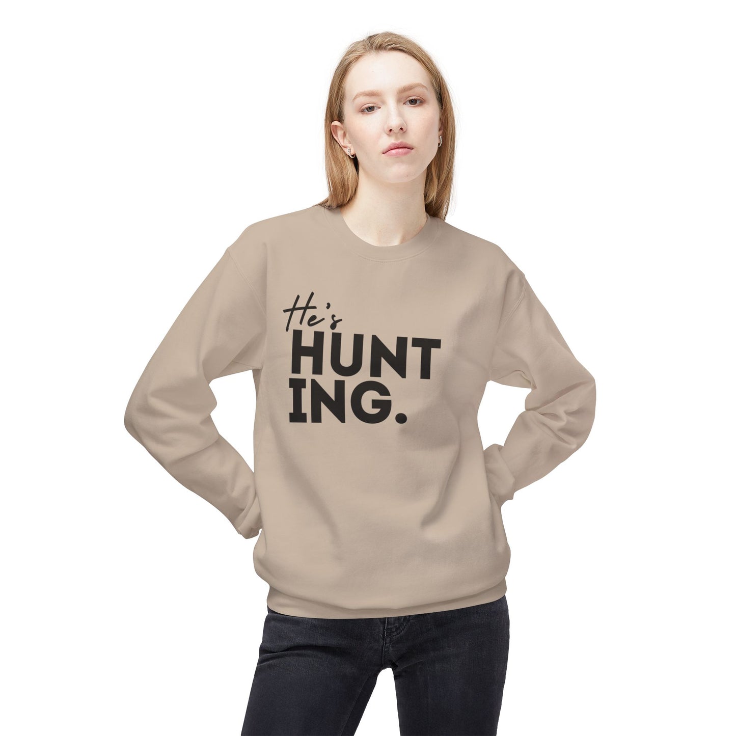 He's HUNTING