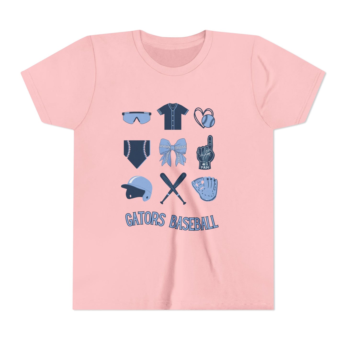 Gators Baseball Fan's Youth Short Sleeve Tee