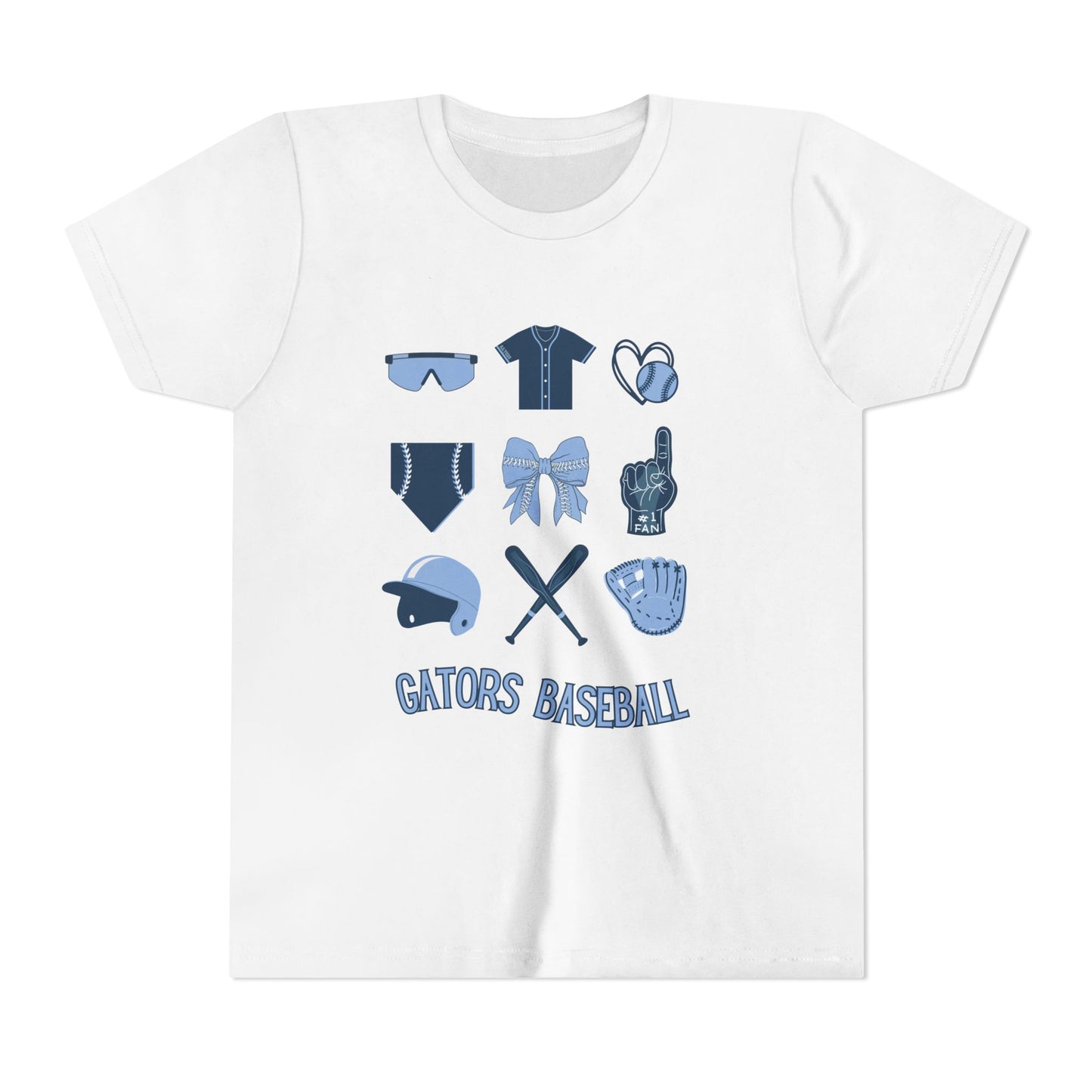 Gators Baseball Fan's Youth Short Sleeve Tee
