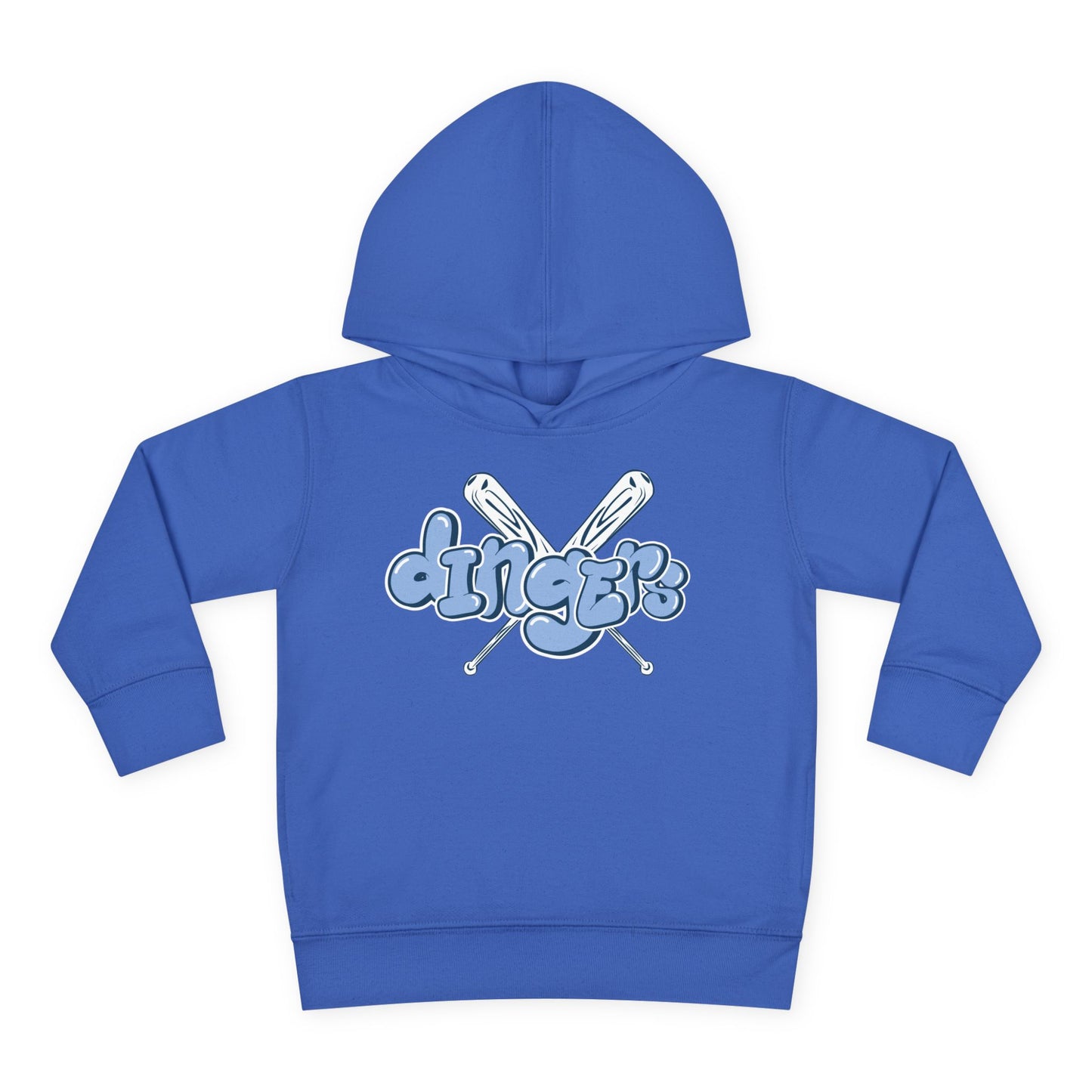 Fun "Dinger" Toddler Pullover Fleece Hoodie - Cozy & Playful